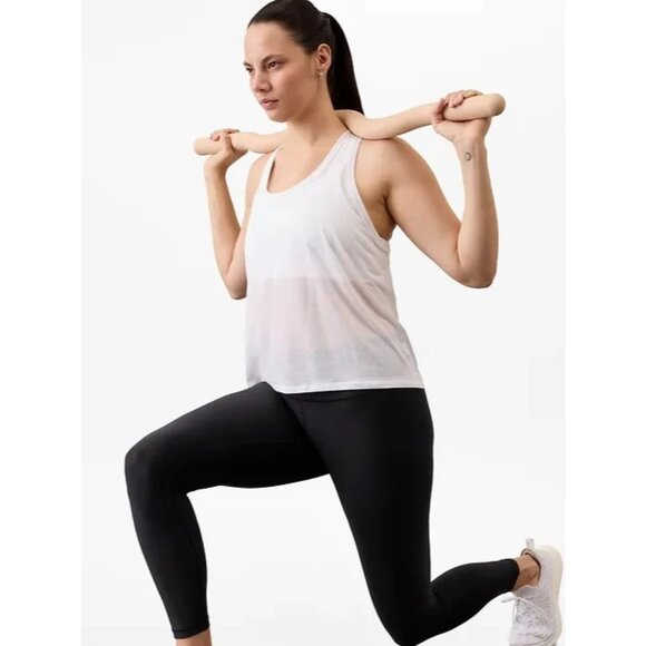 Athleta M Cooldown Tank Top Bright White Medium - Picture 3 of 5
